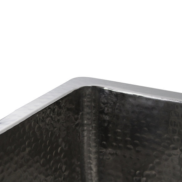 Nantucket Sinks - 23" Dual Mount Hand Hammered Stainless Steel 12" Deep Sink Model# KSSH2318-12
