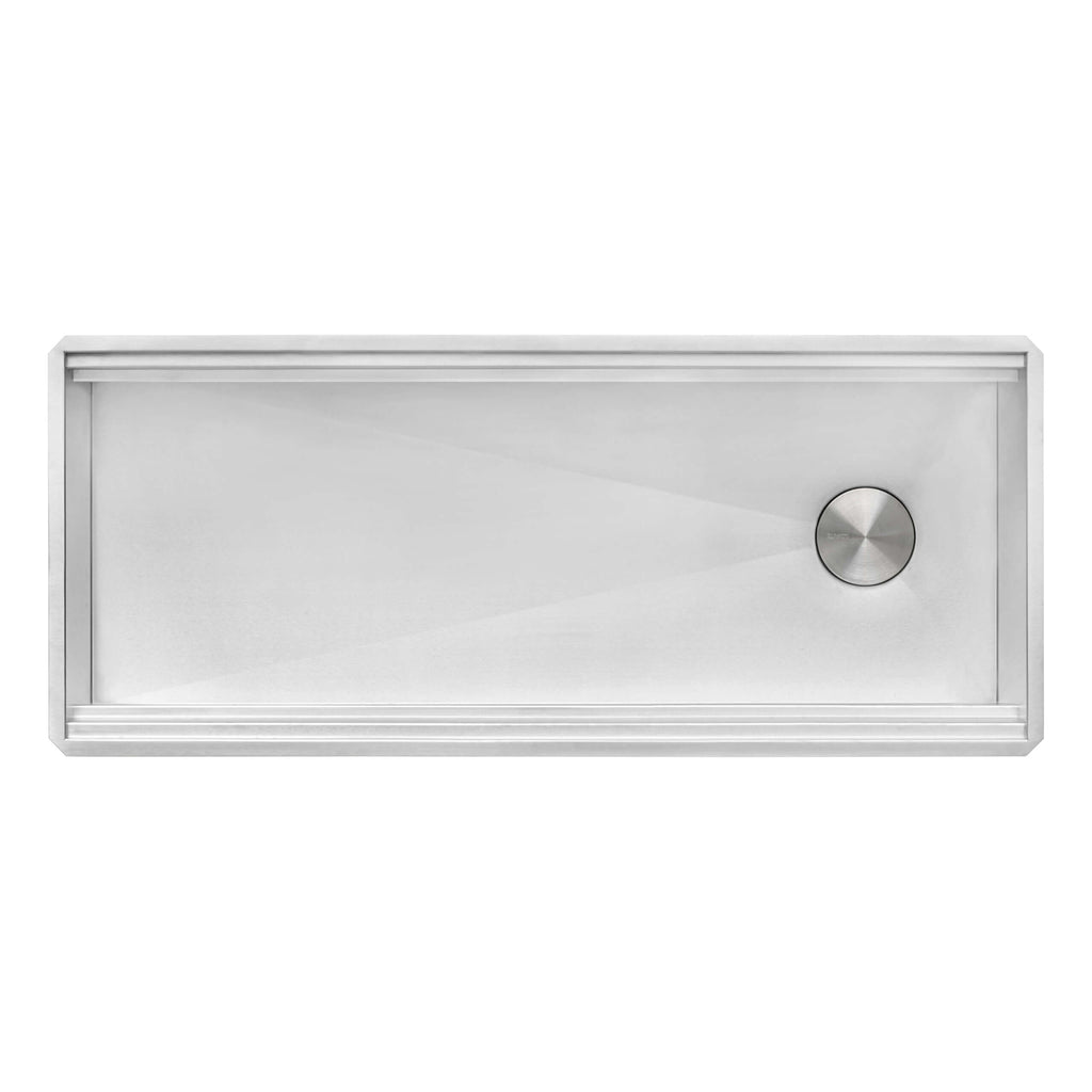 Dual-Tier Nova Model: RVH8335 Ruvati 45-inch Workstation Two-Tiered Ledge Kitchen Sink Undermount 16 Gauge Stainless Steel – RVH8335