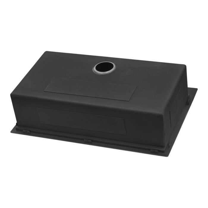 Giana Ruvati 33 inch Gunmetal Black Stainless Steel Workstation Drop-in Topmount Kitchen Sink Single Bowl – Model# RVH5003BL