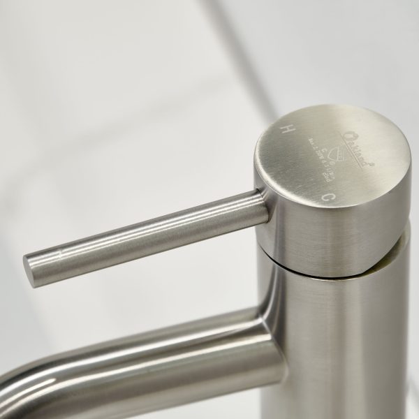 Oakland Single Handle Bathroom Sink Faucet with Pop Up Drain In Brushed Nickel Model# KSB1109BN