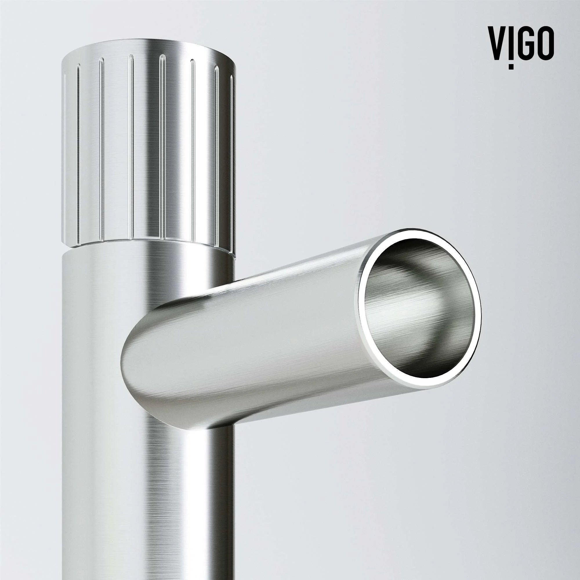 VIGO - Ashford Single Hole Bathroom Faucet In Brushed Nickel Model# VG01052BN