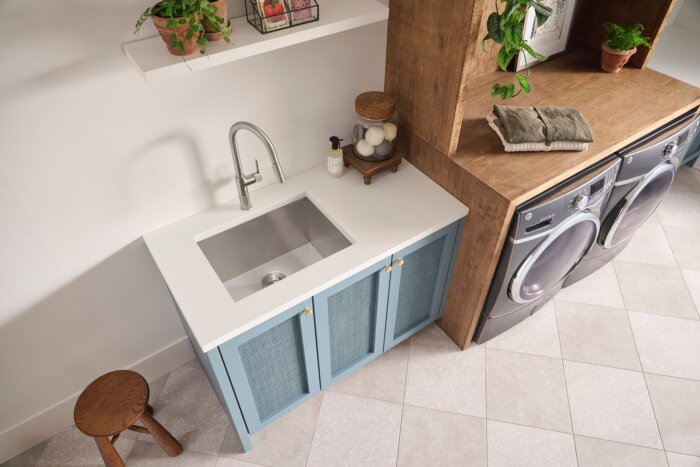 Savona Ruvati 21″ x 18″ x 12″ Deep Laundry Utility Sink Undermount 16 Gauge Stainless Steel – Model# RVU6121