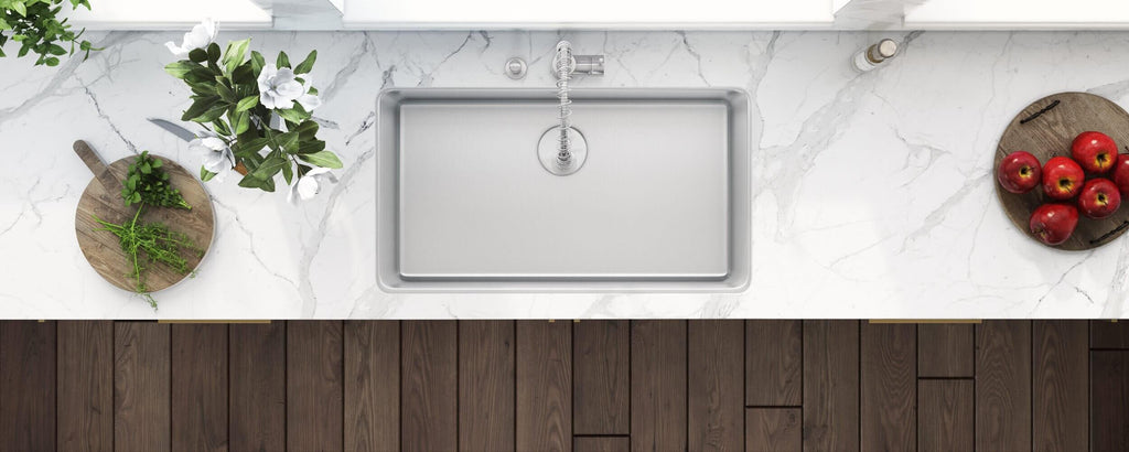 Modena Ruvati 27-inch Undermount Kitchen Sink 16 Gauge Stainless Steel Single Bowl Model# RVM5927