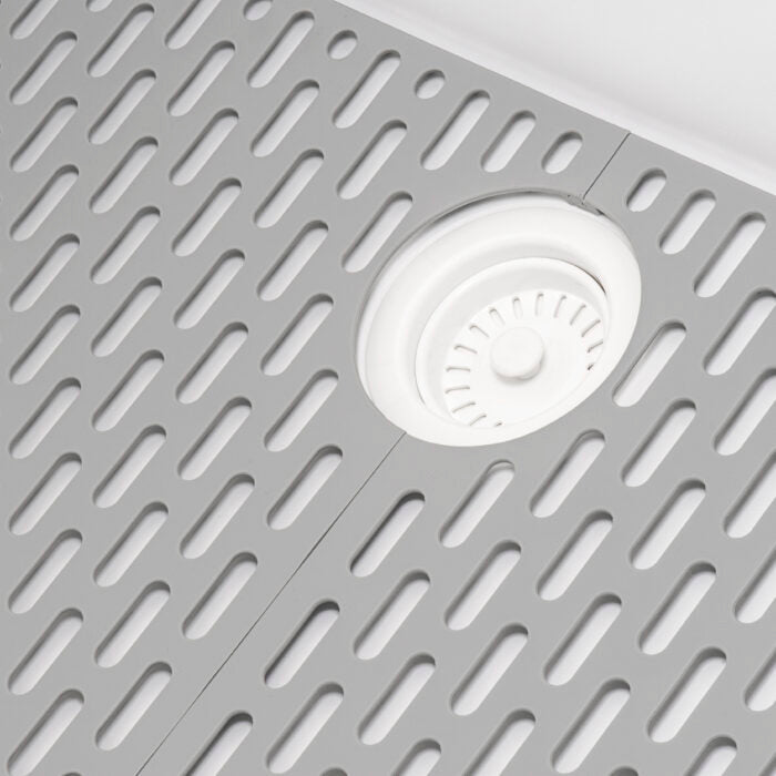 epiStage Ruvati 33-inch Granite Composite Workstation Drop-in Top Mount Kitchen Sink Matte White – Model# RVG1302WH