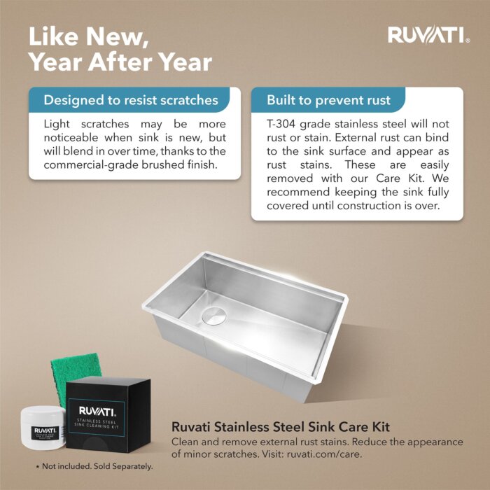Veniso Nova Model: RVH8584 Ruvati 30-inch Workstation Slope Bottom Offset Drain Undermount 16 Gauge Kitchen Sink – RVH8584