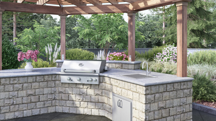 Merino Ruvati 21" x 20" Outdoor Workstation Sink T-316 Marine Grade Top Mount Stainless Steel BBQ – Model# RVQ5221