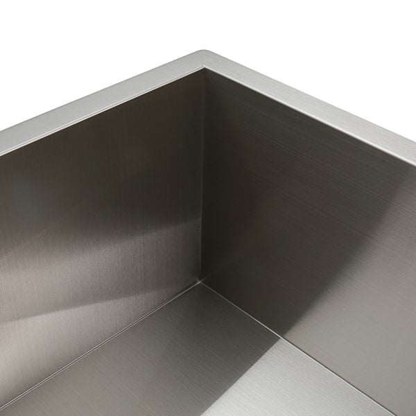 22″ Zero Radius Undermount Single Bowl Stainless Steel Kitchen Sink - Model #KSH22189S