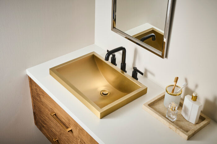 Barolo Model: RVF5236MB Ruvati Barolo Two Handle Widespread Art Deco Modern Luxury Bathroom Faucet in Matte Black- RVF5236MB