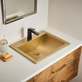 Ariaso  Ruvati 21" x 17" Brushed Gold Drop-in Top Mount Bathroom Sink Stainless Steel – Model# RVH5110GG