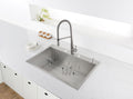 Tirana Model: RVH8001 Ruvati 33 x 22 inch Drop-in Topmount 16 Gauge Zero Radius Stainless Steel Kitchen Sink Single Bowl – 4 holes – Model # RVH8001