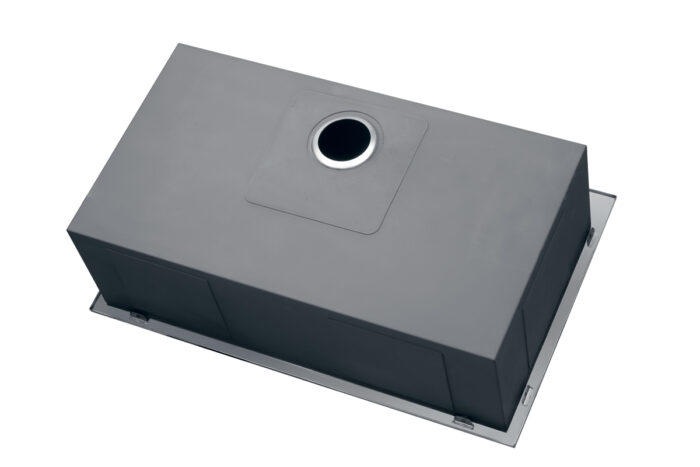 Tirana Model: RVH8001 Ruvati 33 x 22 inch Drop-in Topmount 16 Gauge Zero Radius Stainless Steel Kitchen Sink Single Bowl – 4 holes – Model # RVH8001