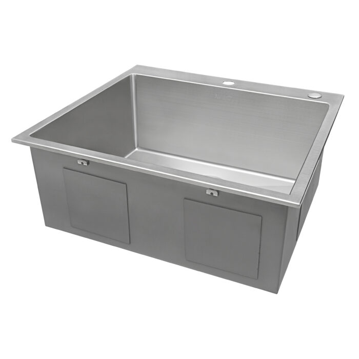 Tirana Pro Model: RVH8007 Ruvati 25-inch Drop-in Topmount 16 Gauge Stainless Steel Rounded Corners Kitchen Sink Single Bowl – RVH8007