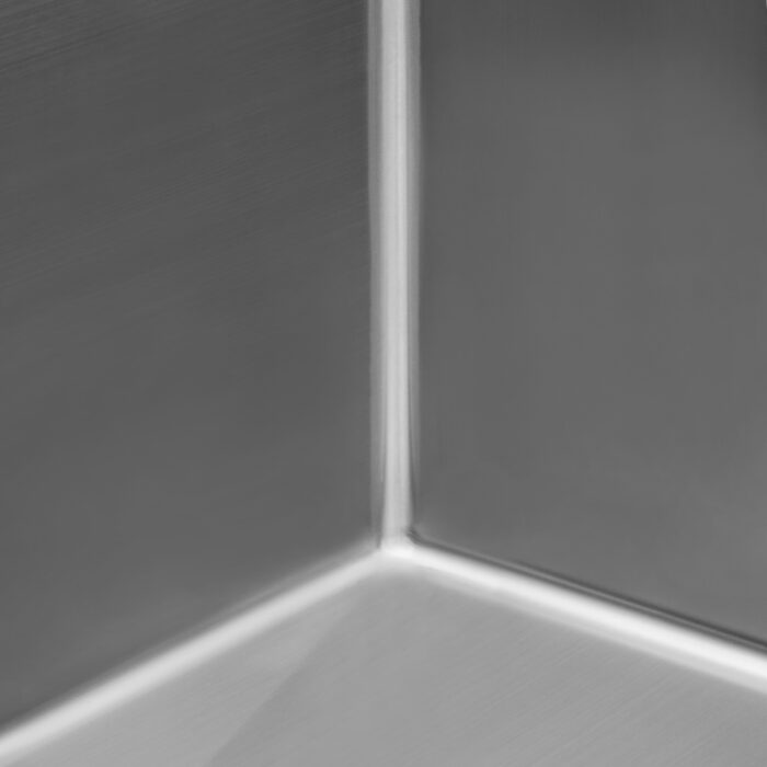 Tirana Pro Model: RVH8051 Ruvati 33 x 22 inch Drop-in 50/50 Double Bowl Rounded Corners 16 Gauge Topmount Stainless Steel Kitchen Sink – RVH8051