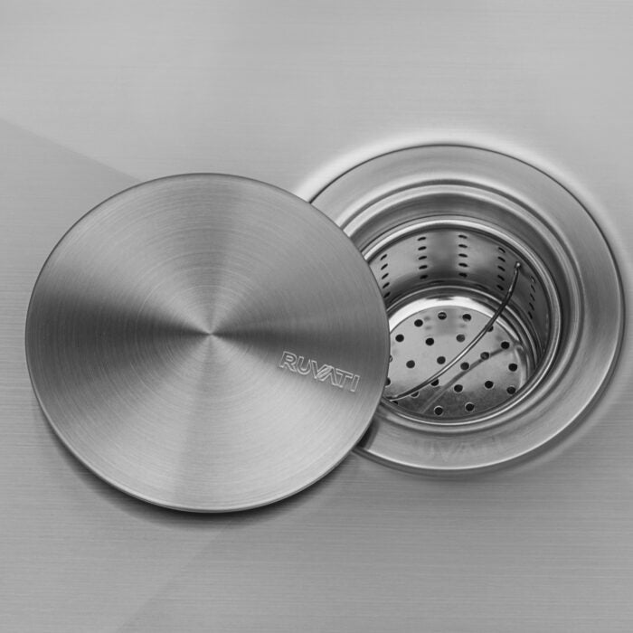 Tirana Pro Model: RVH8071 Ruvati 21 inch Drop-in Topmount Rounded 16 Gauge Stainless Steel Kitchen Sink Single Bowl – RVH8071