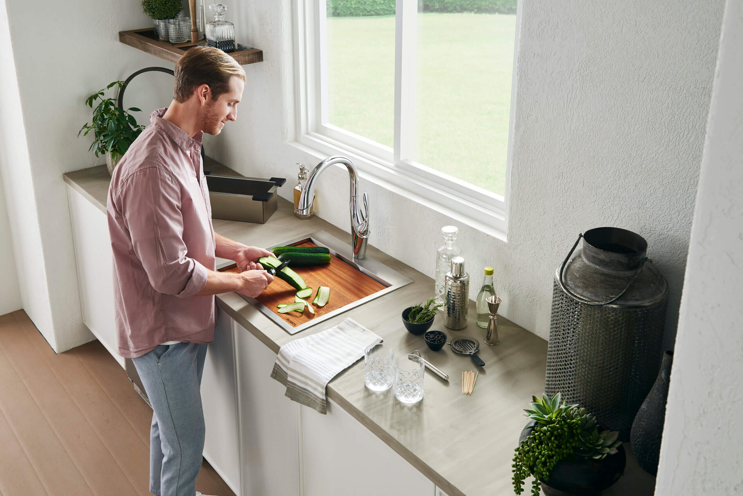 Vino Ruvati 21" x 20" RV Workstation Drop-in Topmount Bar Prep Kitchen Sink 16 Gauge Stainless Steel – Model # RVH8221