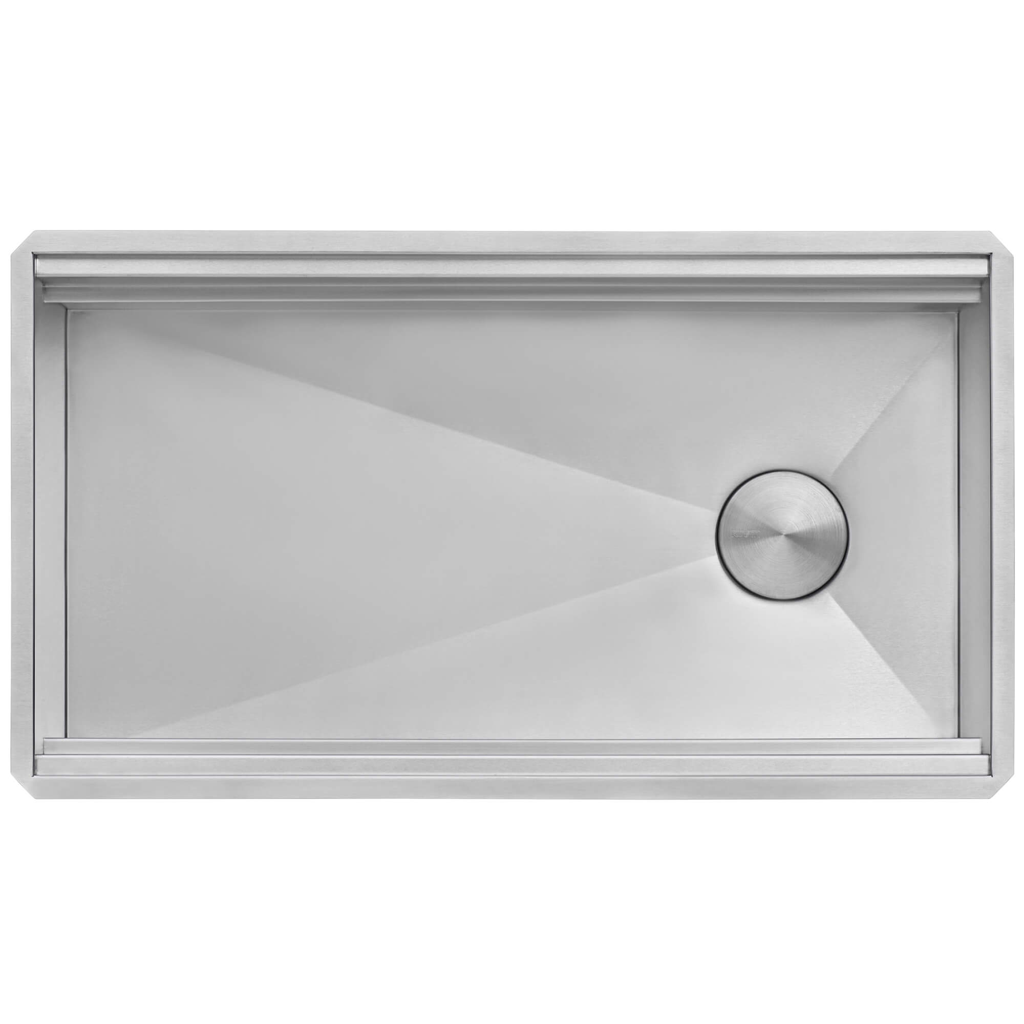 Dual-Tier Nova Ruvati 33-inch Workstation Two-Tiered Ledge Kitchen Sink Undermount 16 Gauge Stainless Steel – Model# RVH8224