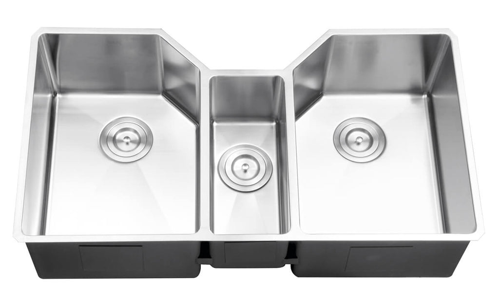 Gravena Ruvati 35″ Triple Bowl Undermount 16 Gauge Stainless Steel Kitchen Sink – Model # RVH8500