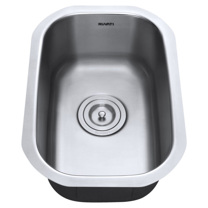 Parmi Model: RVM4111 Ruvati 12 x 18 inch Undermount 16 Gauge Stainless Steel Bar Prep Sink – RVM4111