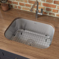 Parmi Model: RVM4132 Ruvati 24-inch Undermount 16 Gauge Stainless Steel Kitchen Sink Single Bowl – RVM4132