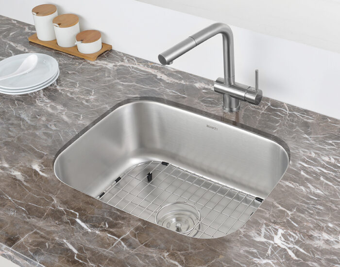 Parmi Model: RVM4132 Ruvati 24-inch Undermount 16 Gauge Stainless Steel Kitchen Sink Single Bowl – RVM4132