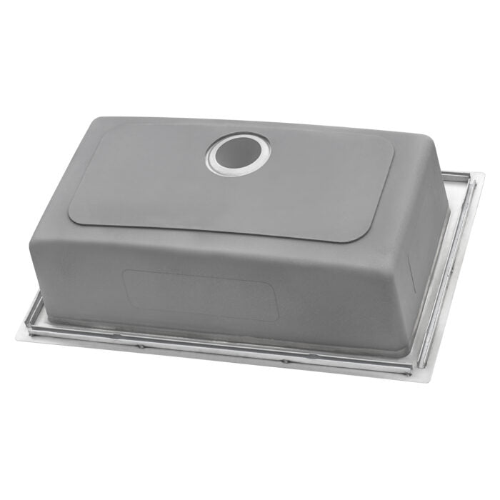 Modena Model: RVM5001 Ruvati 33 x 22 inch Drop-in Topmount Kitchen Sink 16 Gauge Stainless Steel Single Bowl – RVM5001