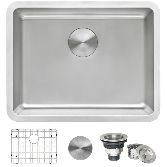 Modena Model: RVM5916 Ruvati 18-inch Undermount Bar Prep Kitchen Sink 16 Gauge Stainless Steel Single Bowl – RVM5916