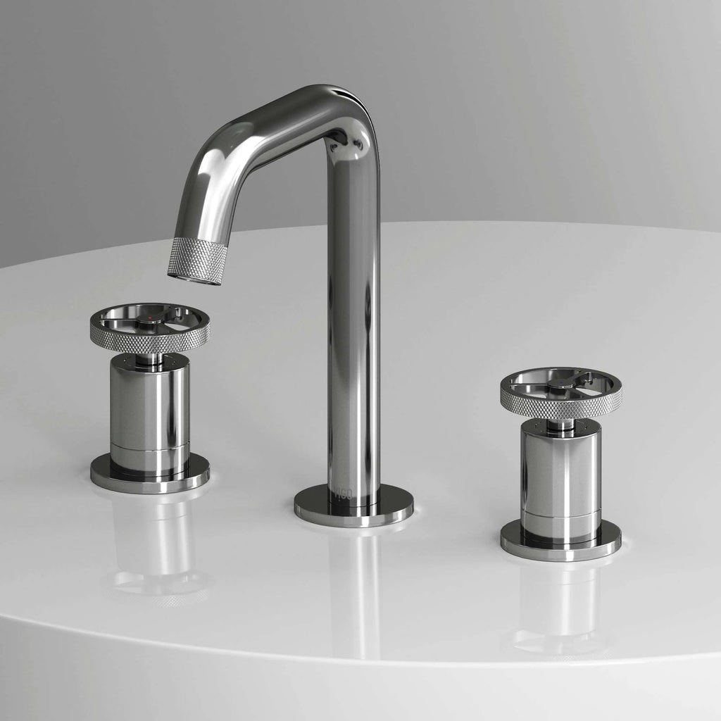 VIGO - Cass 2 Handle Widespread Bathroom Faucet In Chrome Model# VG01301CH