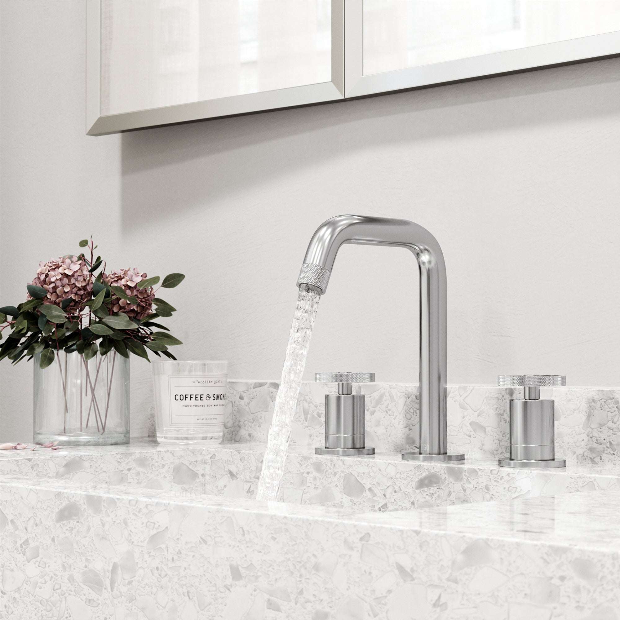 VIGO - Cass 2 Handle Widespread Bathroom Faucet In Chrome Model# VG01301CH