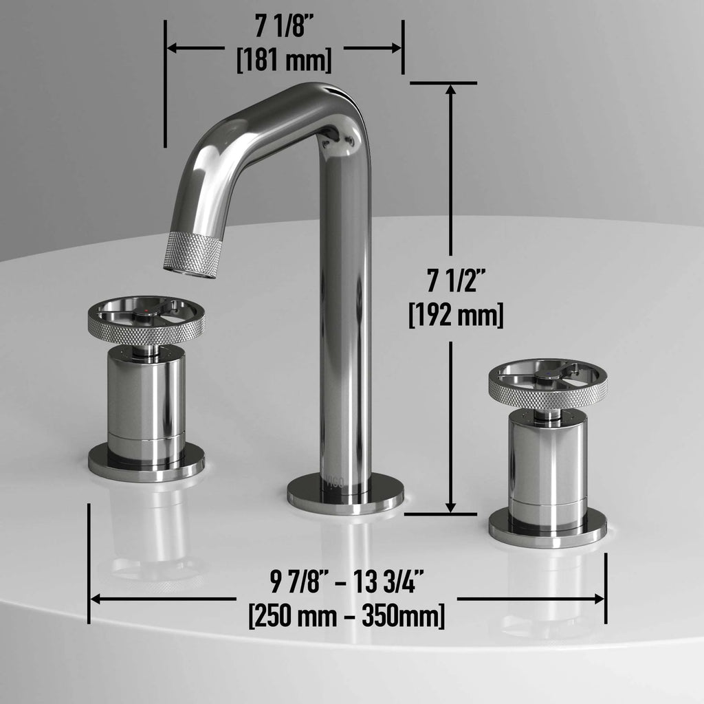 VIGO - Cass 2 Handle Widespread Bathroom Faucet In Chrome Model# VG01301CH
