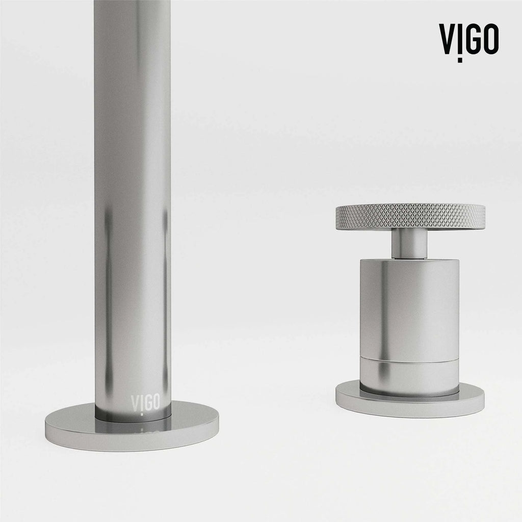 VIGO - Cass 2 Handle Widespread Bathroom Faucet In Chrome Model# VG01301CH