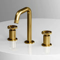 VIGO - Cass 2 Handle Widespread Bathroom Faucet In Matte Brushed Gold Model# VG01301MG