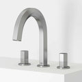 VIGO - Hart 9 in. &nbsp;Hexad 2 Handles Widespread Bathroom Faucet In Brushed Nickel Model# VG01303BN