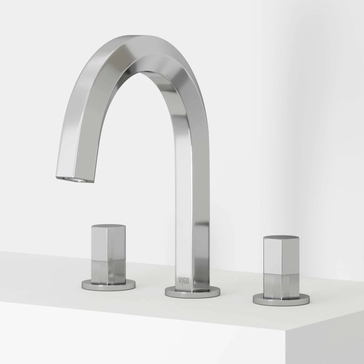 VIGO - Hart 9 in.  Hexad 2 Handles Widespread Bathroom Faucet In Chrome Model# VG01303CH