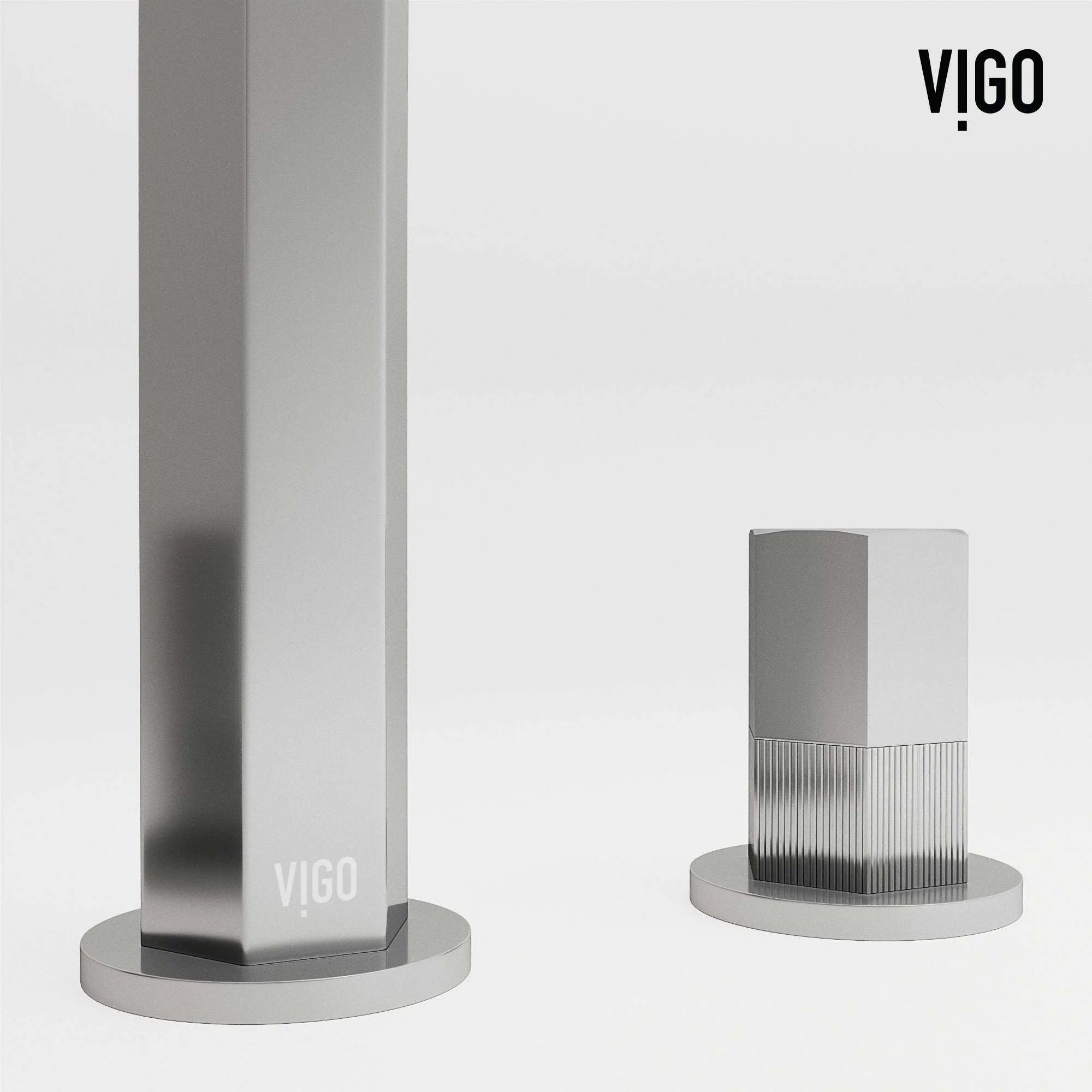 VIGO - Hart 9 in.  Hexad 2 Handles Widespread Bathroom Faucet In Chrome Model# VG01303CH
