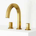 VIGO - Hart 9 in. Hexad 2 Handles Widespread Bathroom Faucet In Matte Brushed Gold Model# VG01303MG