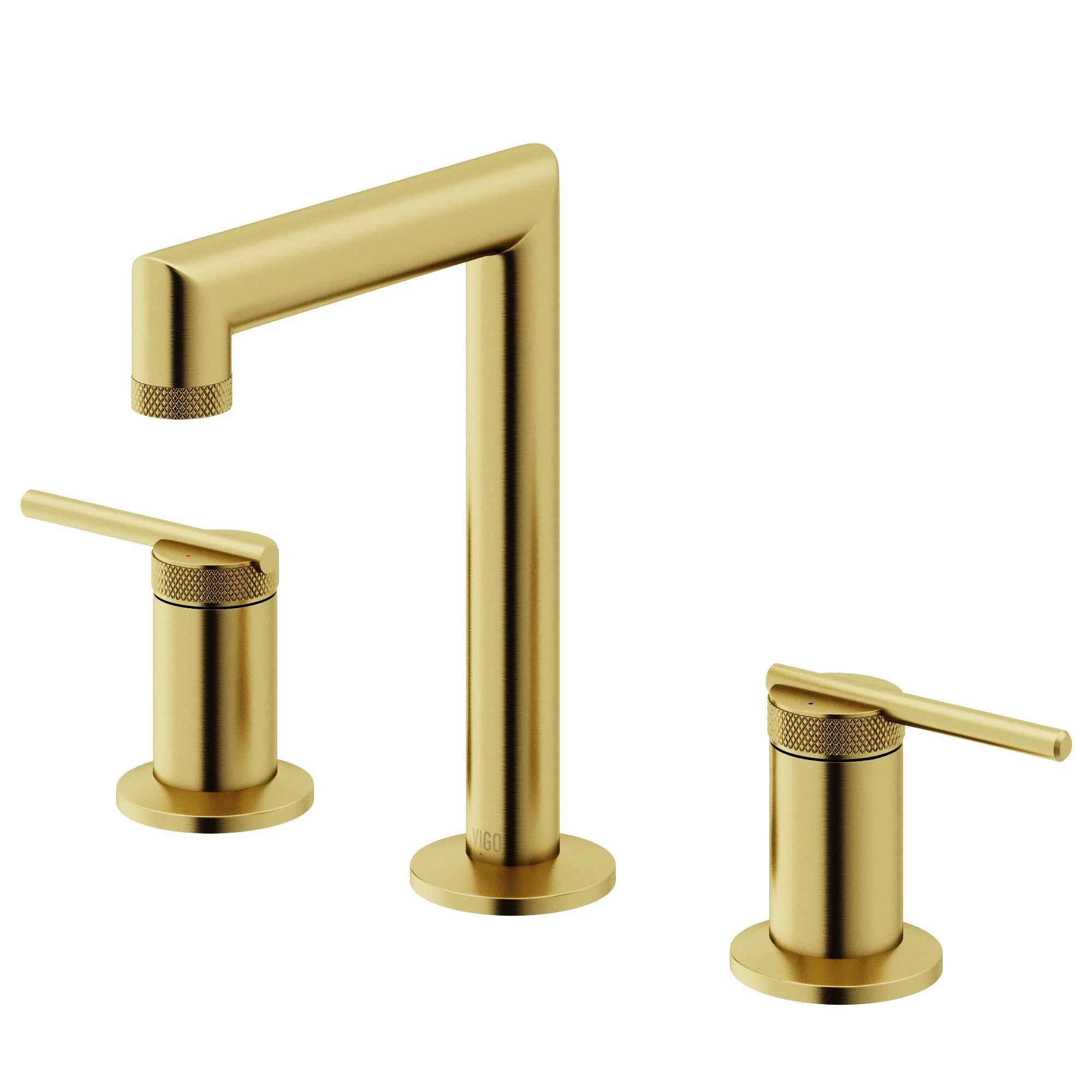 VIGO - Sterling Widespread 2 Handle Bathroom Faucet In Matte Brushed Gold Model# VG01304MG