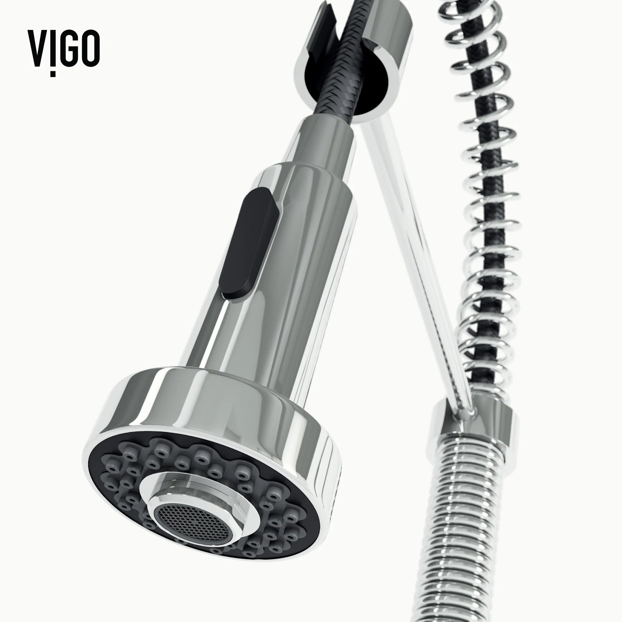 VIGO- Edison 19 in. Pull-Down Spring Kitchen Faucet In Chrome Model# VG02001CH