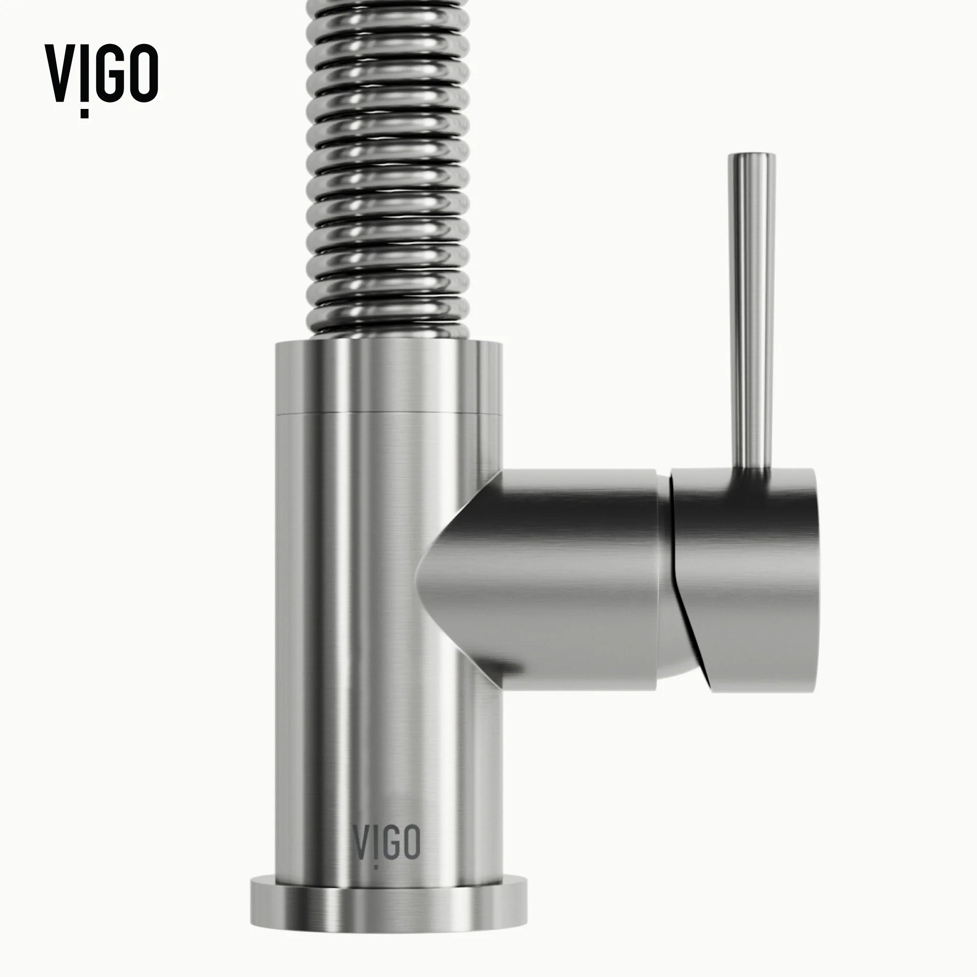 VIGO- Edison 19 in. Pull-Down Spring Kitchen Faucet In Stainless Steel Model# VG02001ST