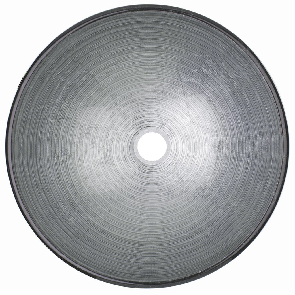 VIGO- Giovanni 17" Round Tempered Glass Vessel Sink In Simply Silver Color Model# VG07053