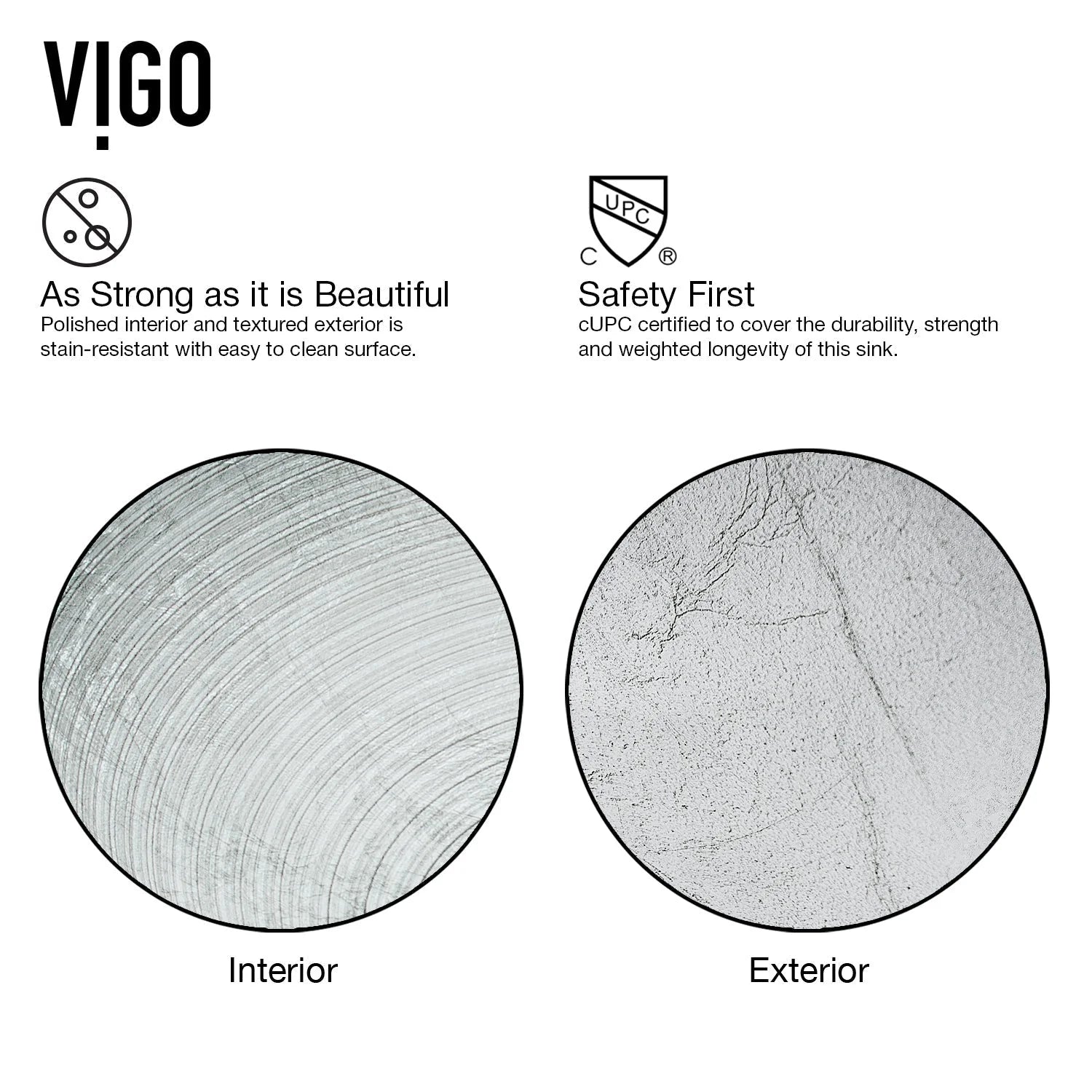 VIGO- Giovanni 17" Round Tempered Glass Vessel Sink In Simply Silver Color Model# VG07053