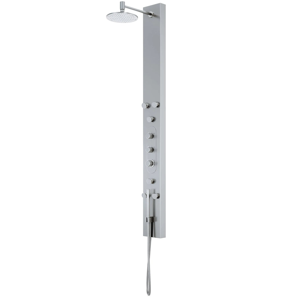 VIGO - Dilana 6-Jet Shower Panel System In Stainless Steel Finish Model# VG08001
