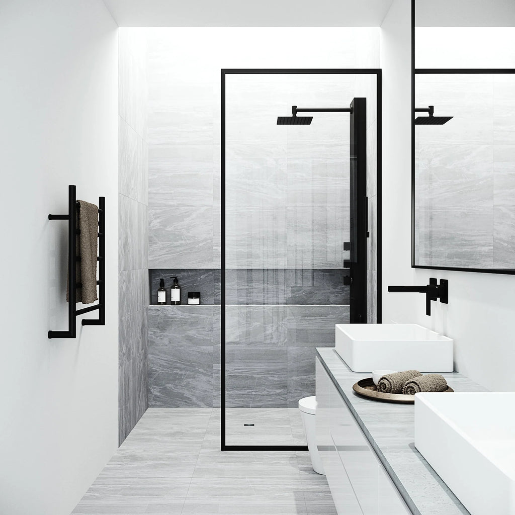 VIGO - Davidson Rector 2-Jet Shower Panel System In Matte Black Finish Model# VG08012MB