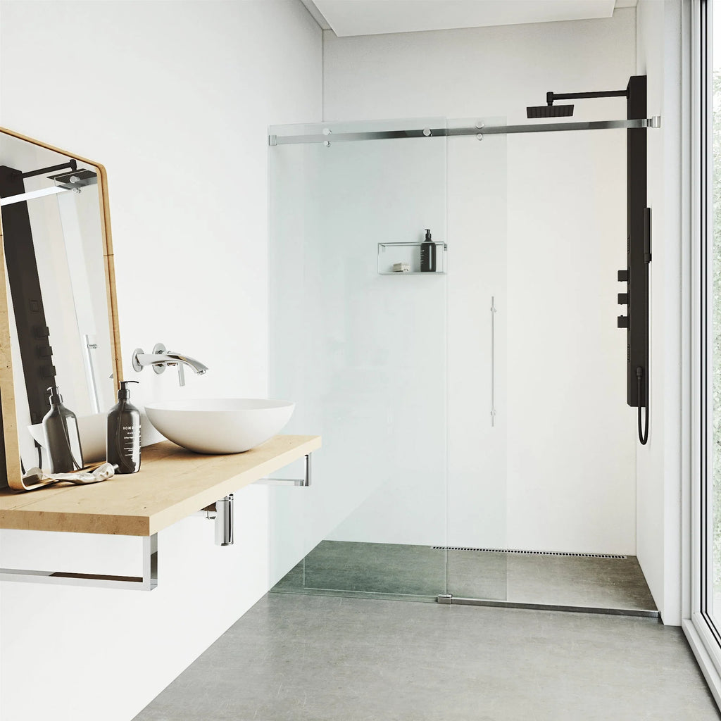 VIGO - Davidson Rector 2-Jet Shower Panel System In Matte Black Finish Model# VG08012MB