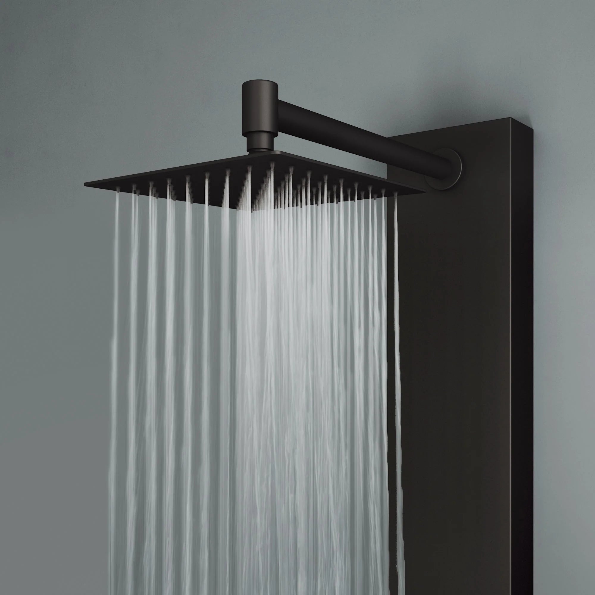 VIGO - Davidson Rector 2-Jet Shower Panel System In Matte Black Finish Model# VG08012MB