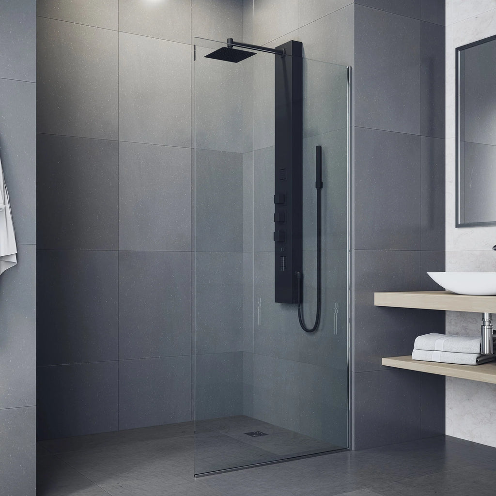 VIGO - Davidson Rector 2-Jet Shower Panel System In Matte Black Finish Model# VG08012MB