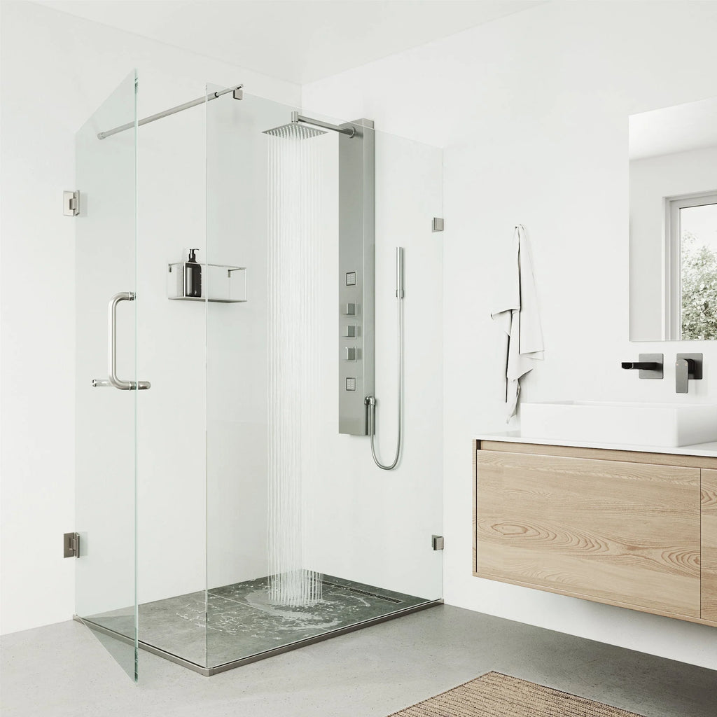 VIGO - Davidson Rector 2-Jet Shower Panel System In Stainless Steel Model# VG08012ST