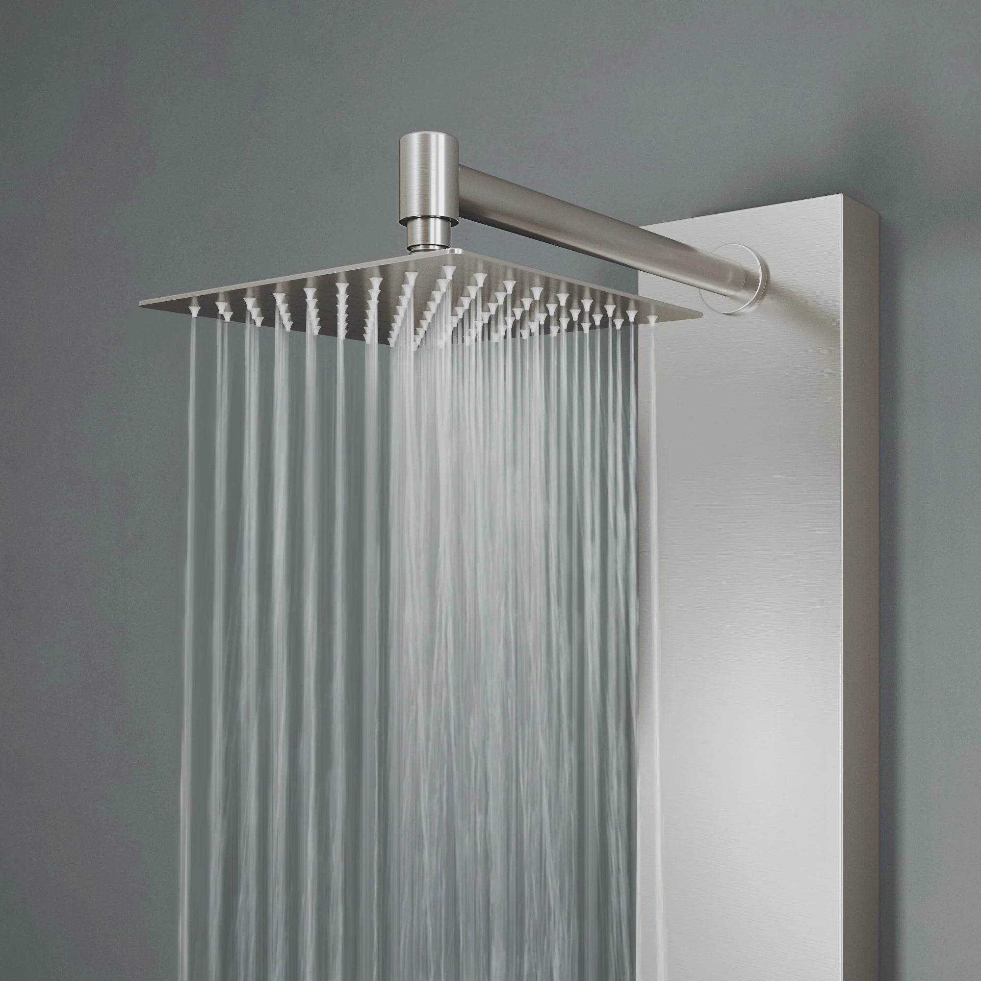 VIGO - Davidson Rector 2-Jet Shower Panel System In Stainless Steel Model# VG08012ST