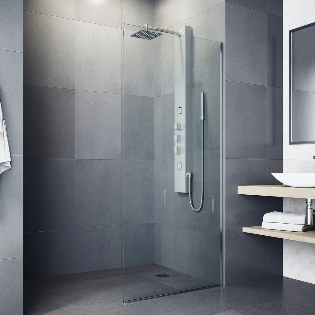 VIGO - Davidson Rector 2-Jet Shower Panel System In Stainless Steel Model# VG08012ST