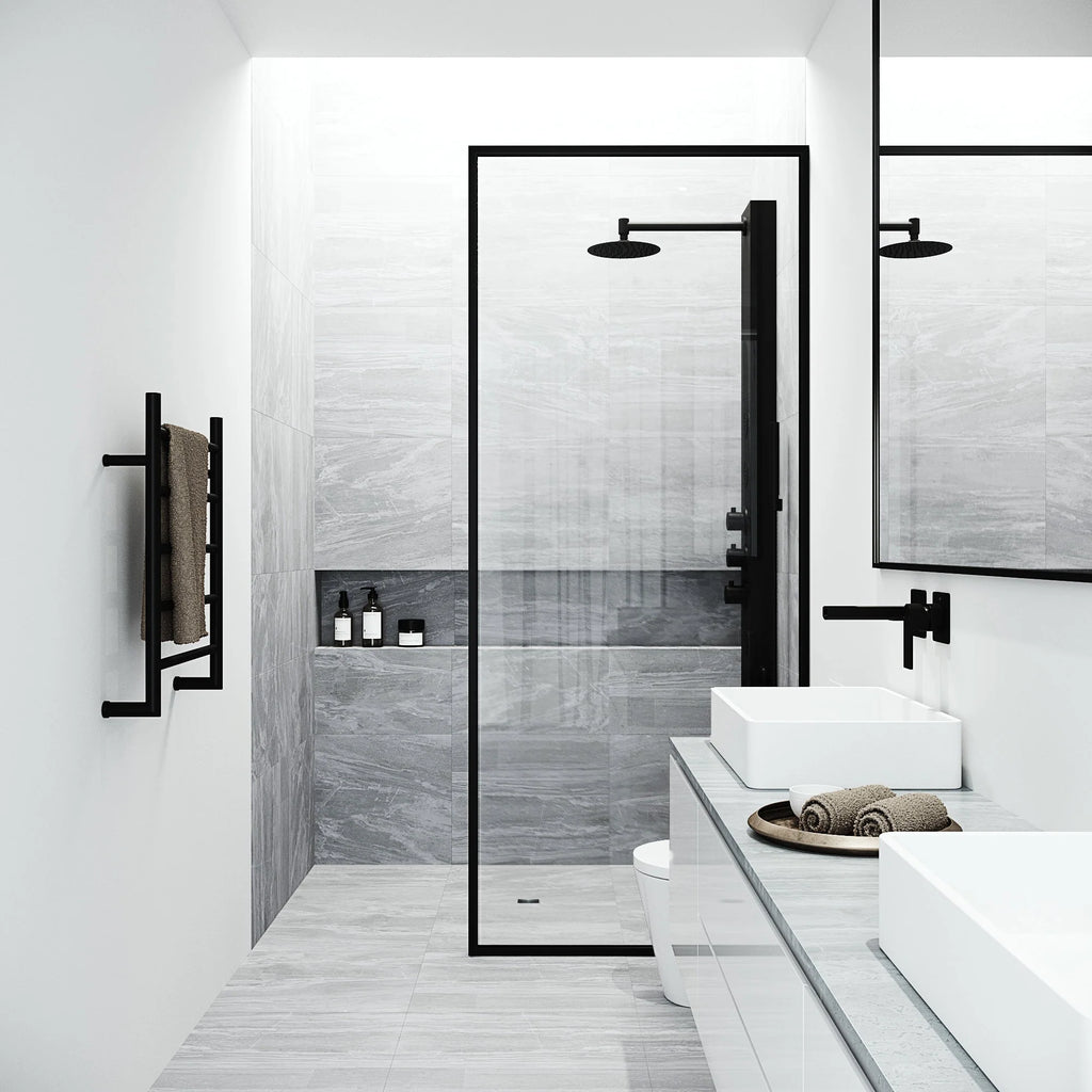 VIGO - Elan Ellington 4-Jet Shower Panel System In Matte Black Model# VG08013MB