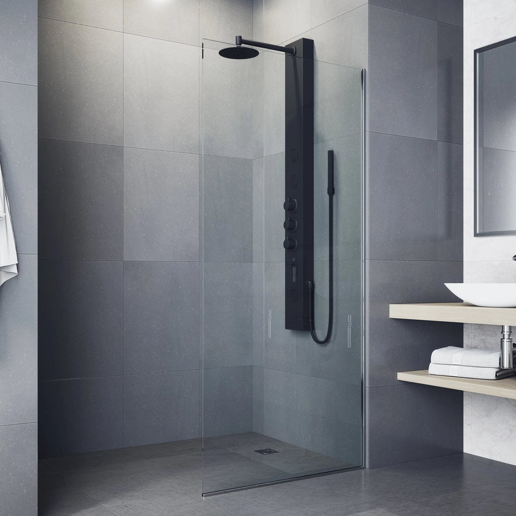 VIGO - Elan Ellington 4-Jet Shower Panel System In Matte Black Model# VG08013MB
